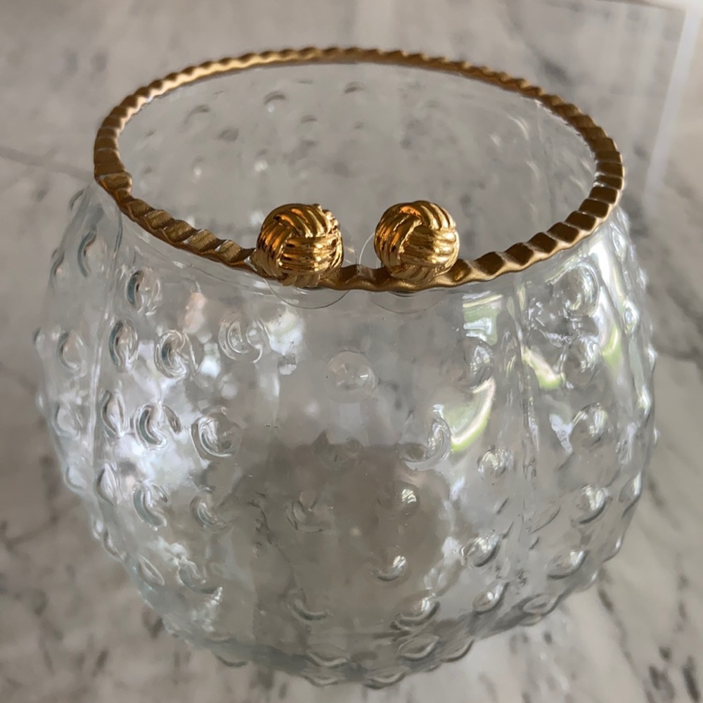 Kate Spade Gold Knot / Ball Stud Earrings